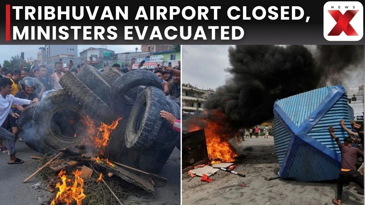 Nepal Protests: Tribhuvan Airport Shut, Ministers Evacuated Amid Unrest
