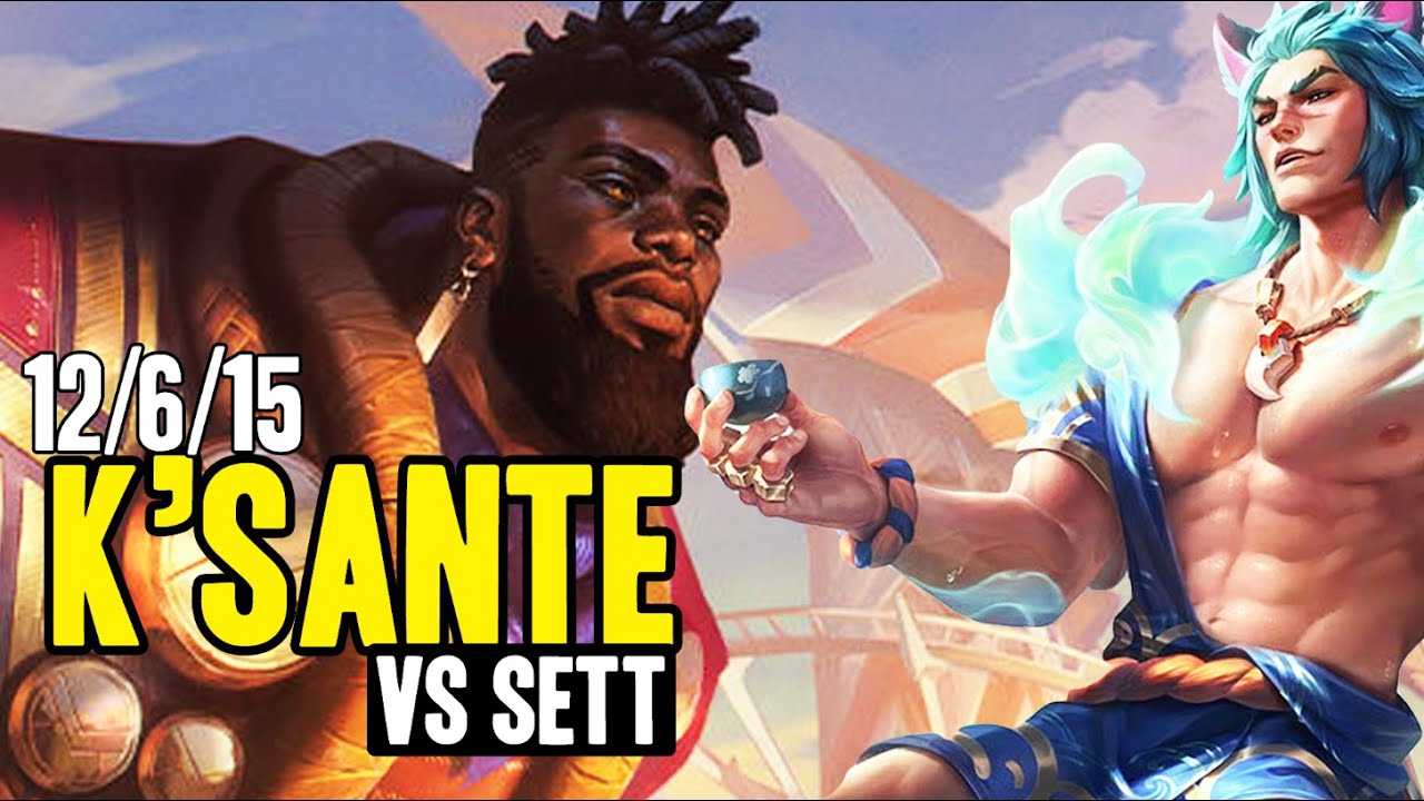 SI TU MEURS PAS LVL 3 DANS CE MATCHUP... (K'Sante vs Sett)