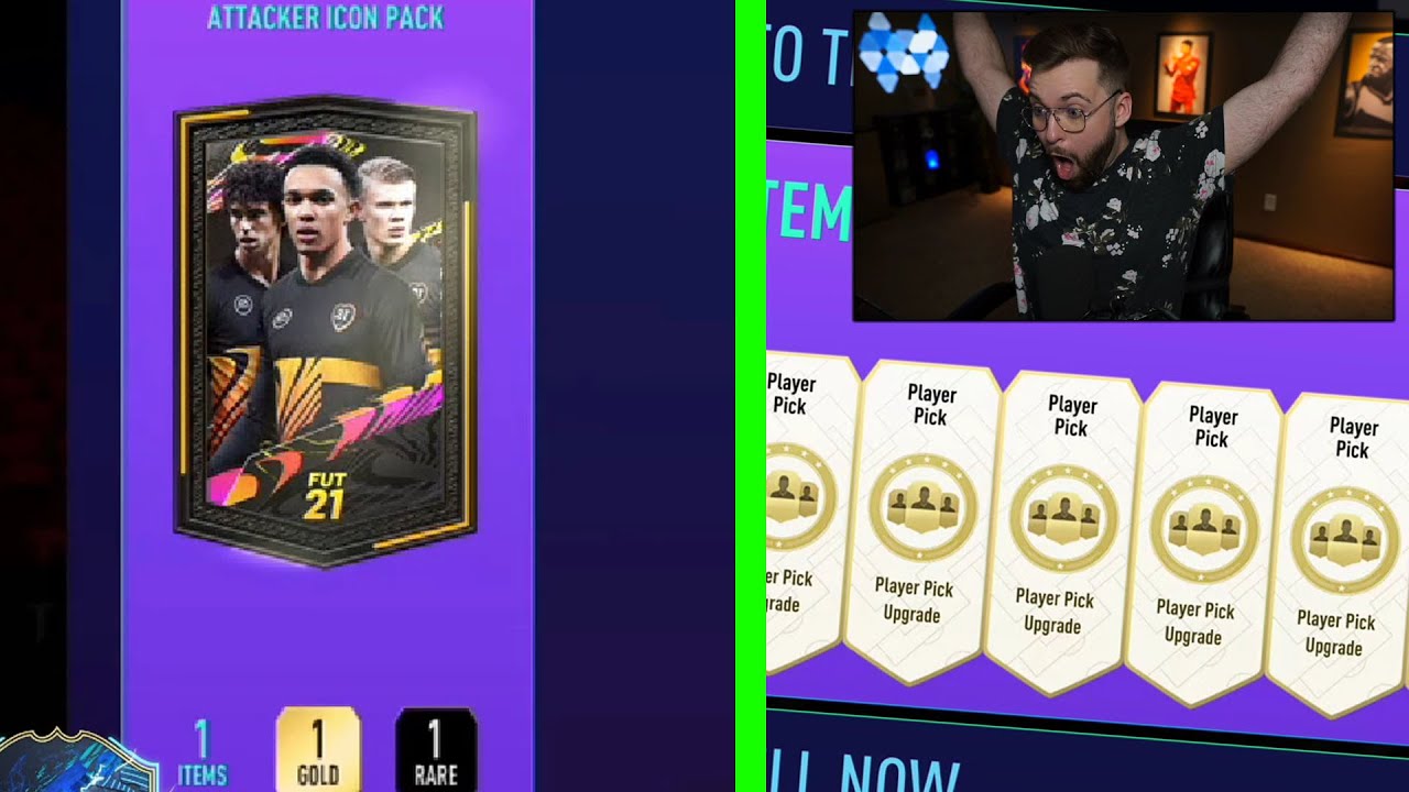 I OPENED 500X PLAYER PICKS & 2 ATTACKER ICON PACKS!! - FIFA 21