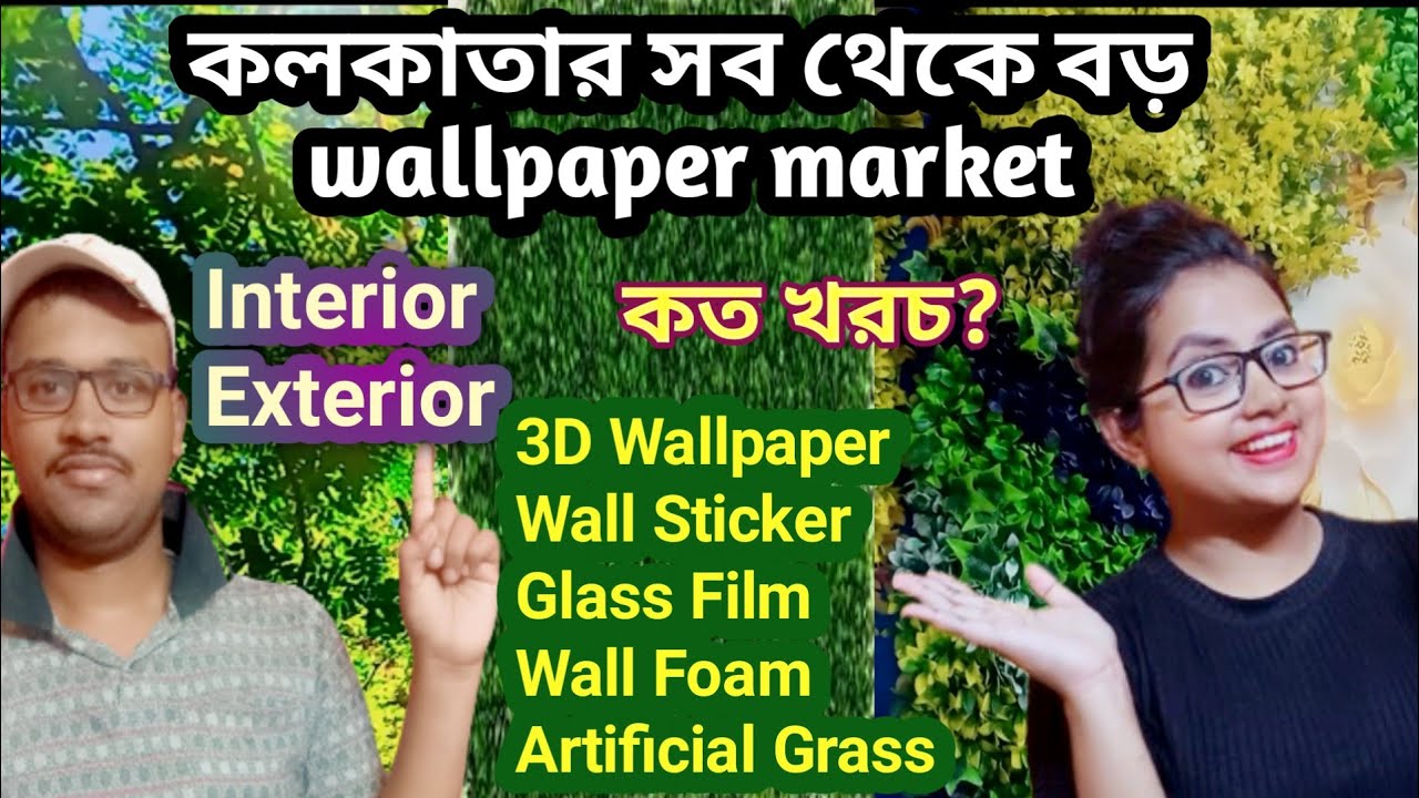 কলকাতার সবথেকে বড় wallpaper market। নিজেই মনের মত ঘর সাজাও একদম কম খরচে।VLOG : 2 #thevlogflasket