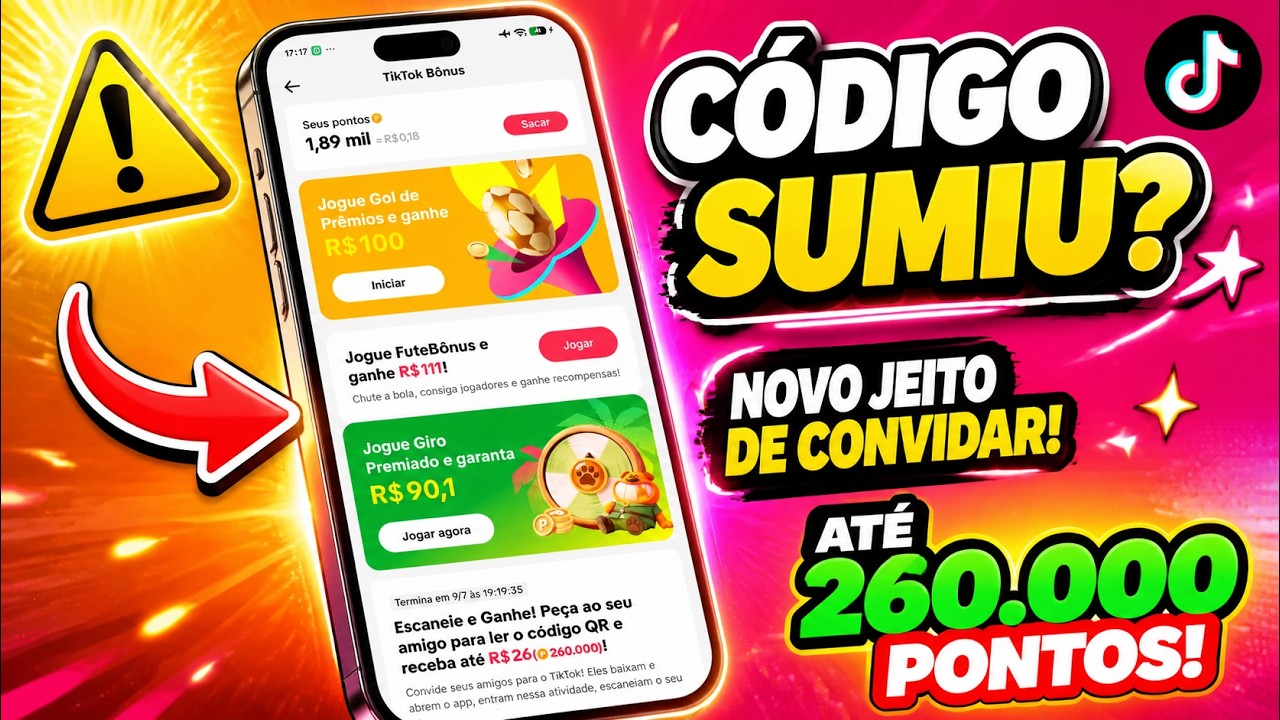 C&oacute;digo de Convite TikTok N&atilde;o Aparece Mais Fa&ccedil;a Isso Para Convidar Agora