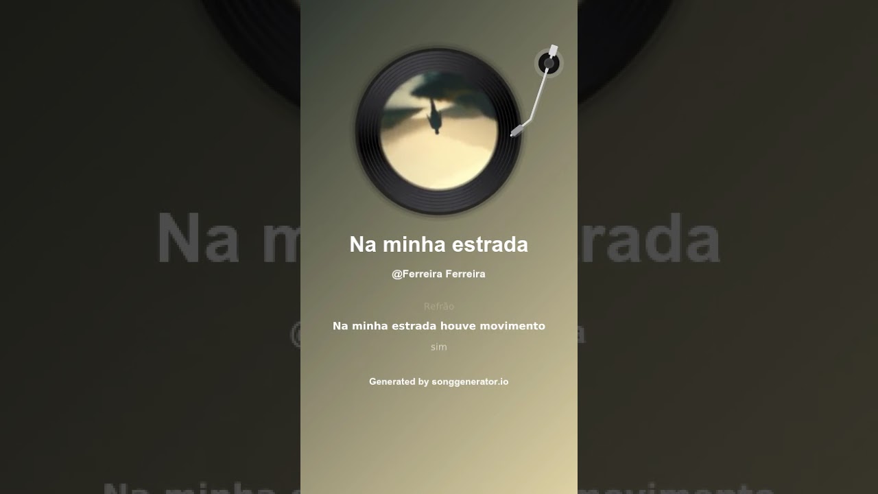 Na minha estrada 