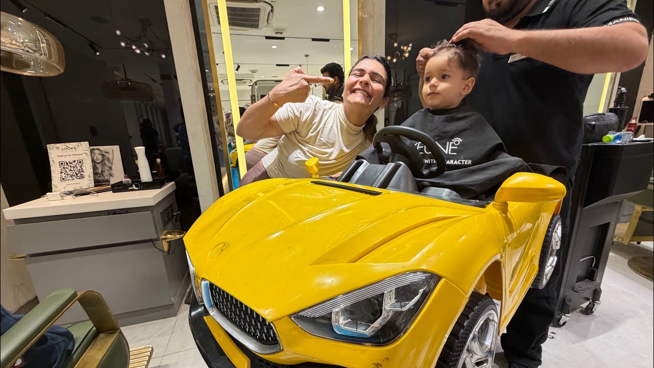 Mahaveer Ka First Hair Cut 😍