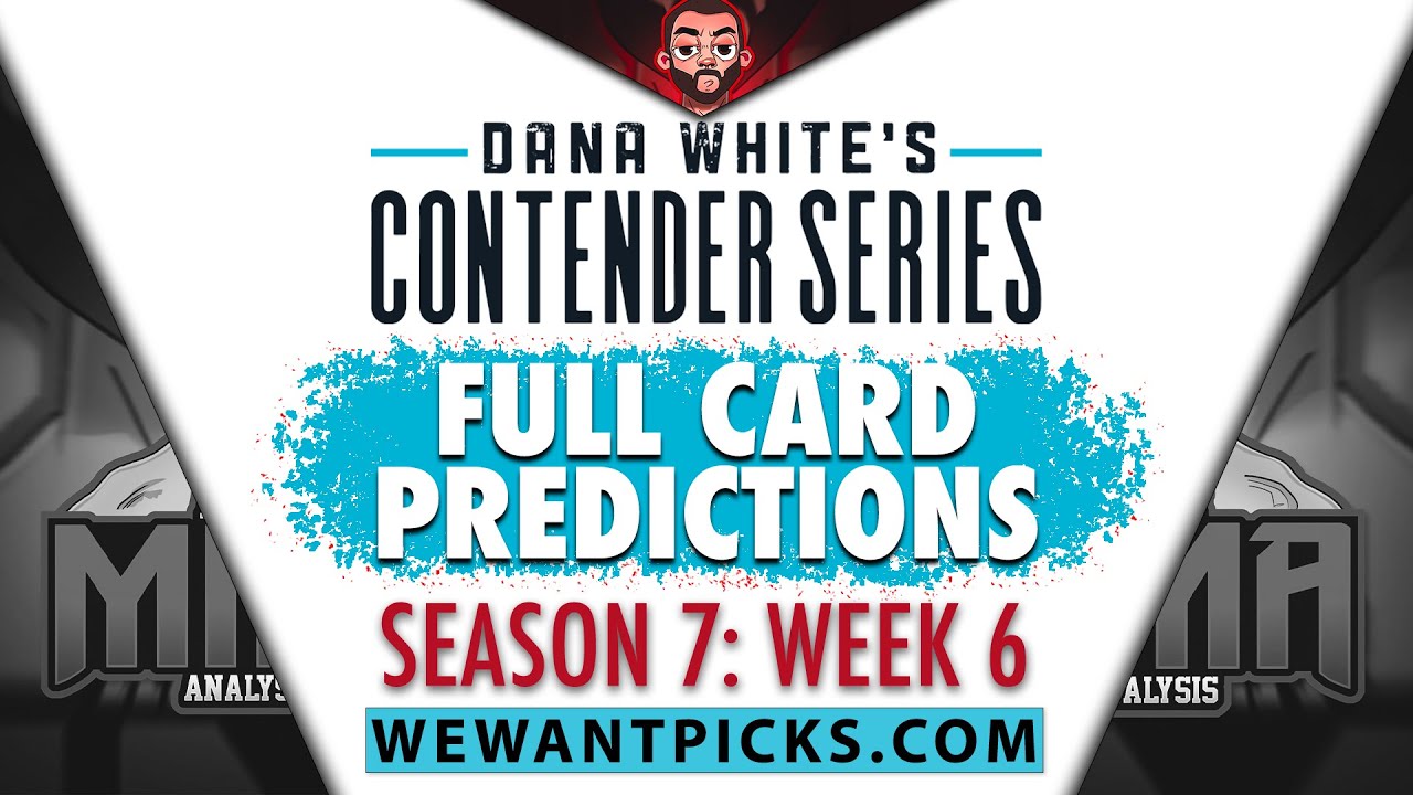 DWCS 2023: Week 6: FULL CARD Predictions
