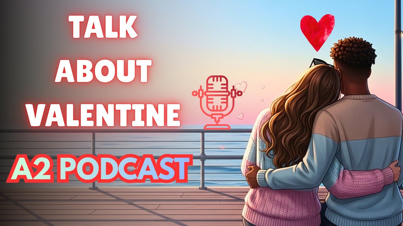 How Do You Celebrate Valentine's Day  | A2 Podcast Listening Practice