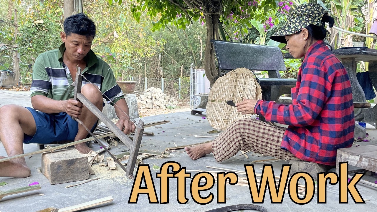Afternoon After Work in a Bamboo Village | Bamboo Baskets | A Dying Art in Vietnam