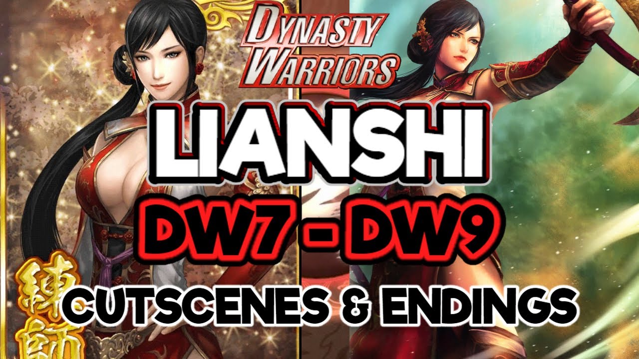 Lianshi ВСЕ кат-сцены и концовки - Dynasty Warriors - 4K 60 FPS