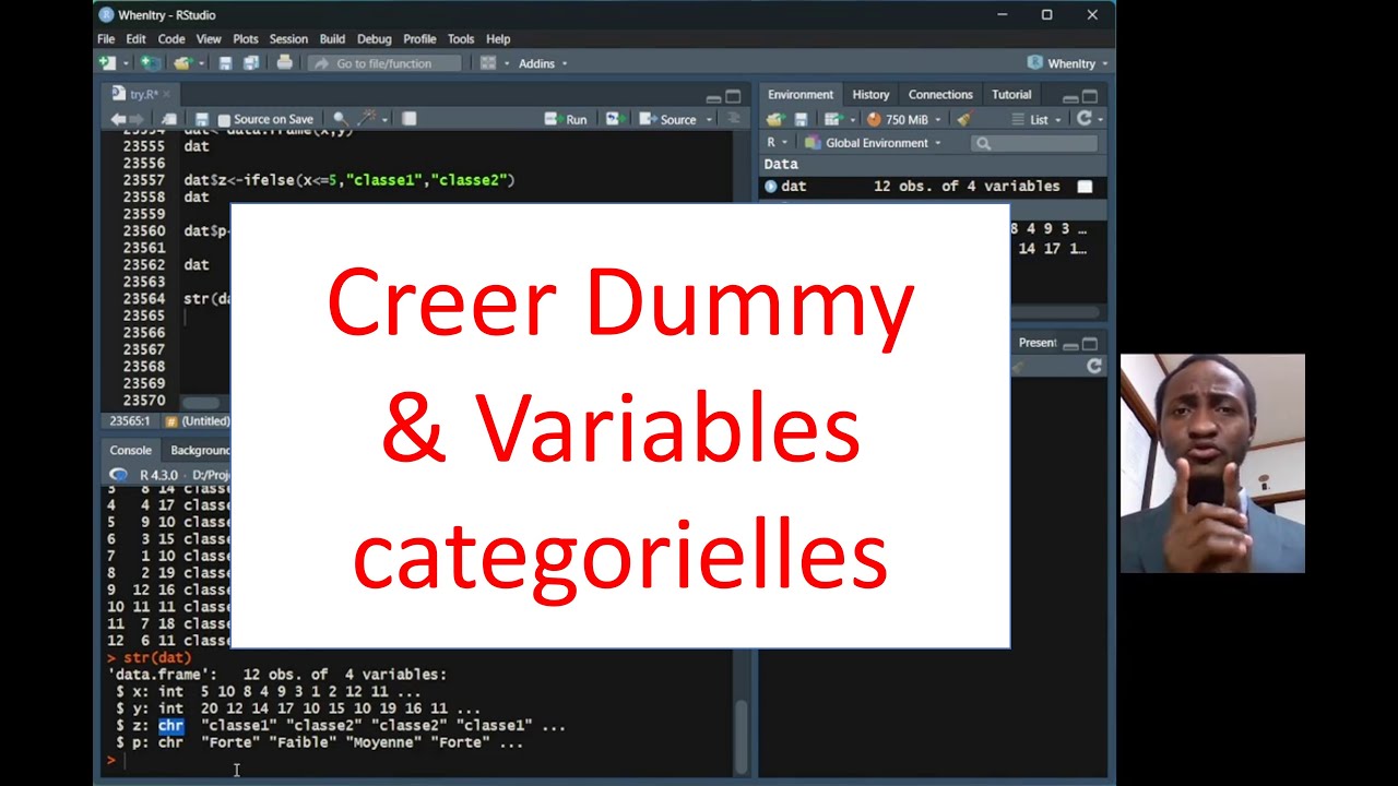 ifelse dans r pour creer dummy et variables categorielles + applications | Comment dans R