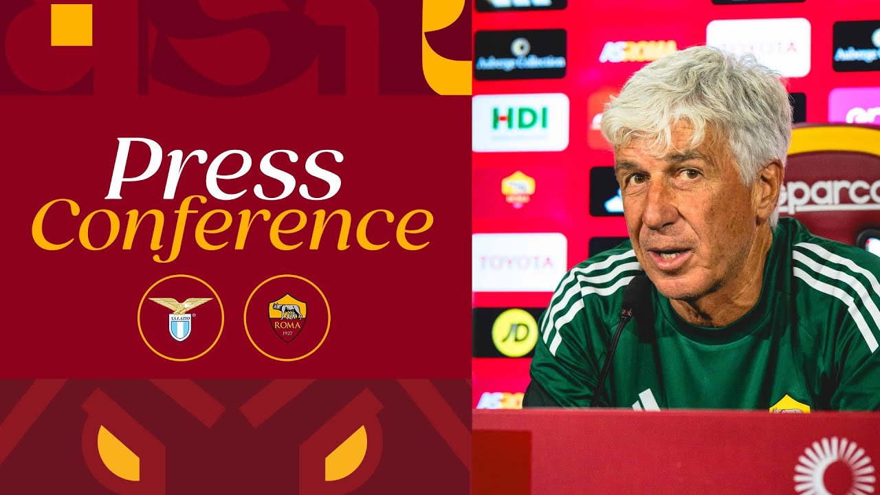 🟨 LIVE 🟥 LA CONFERENZA STAMPA DI GIAN PIERO GASPERINI ALLA VIGILIA DI LAZIO-ROMA