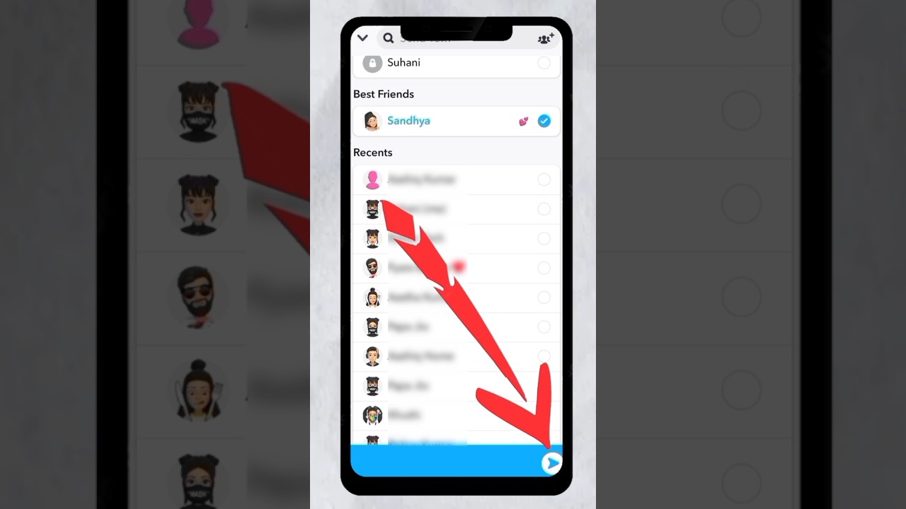 Snapchat par snap kaise bheje 😱 How to send Snap on Snapchat 2025 | #shorts