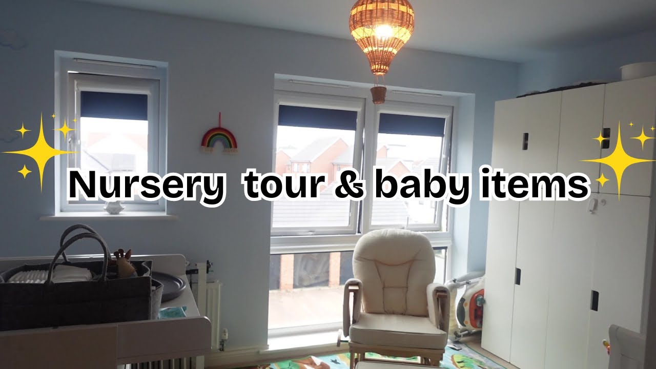 Nursery tour and EVERYTHING we've bought for baby | Nesting vlog | Motherhood_with_me