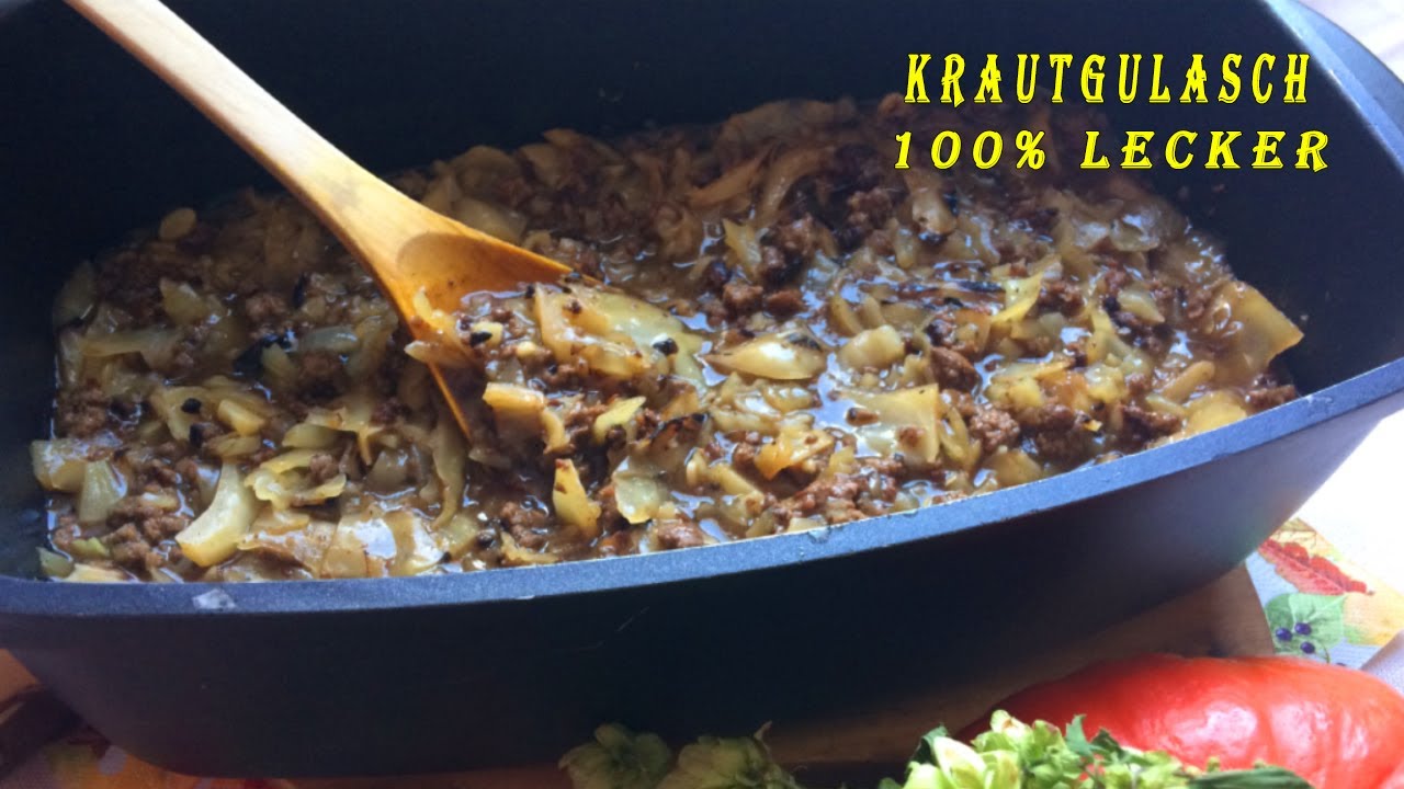 Deftiges Herbstrezept  - Krautgulasch/ Schmorkohl mit Hackfleisch