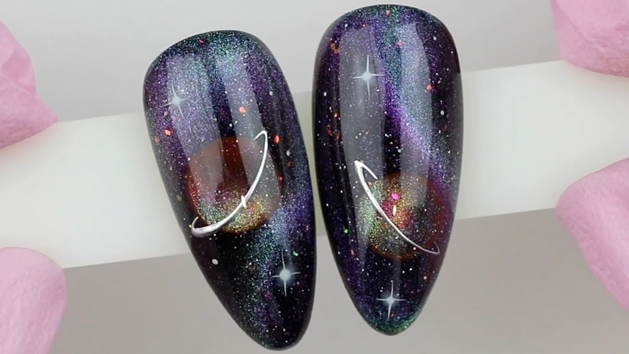 Uñas de Galaxia 🪐💅🏼✨ Nail Art