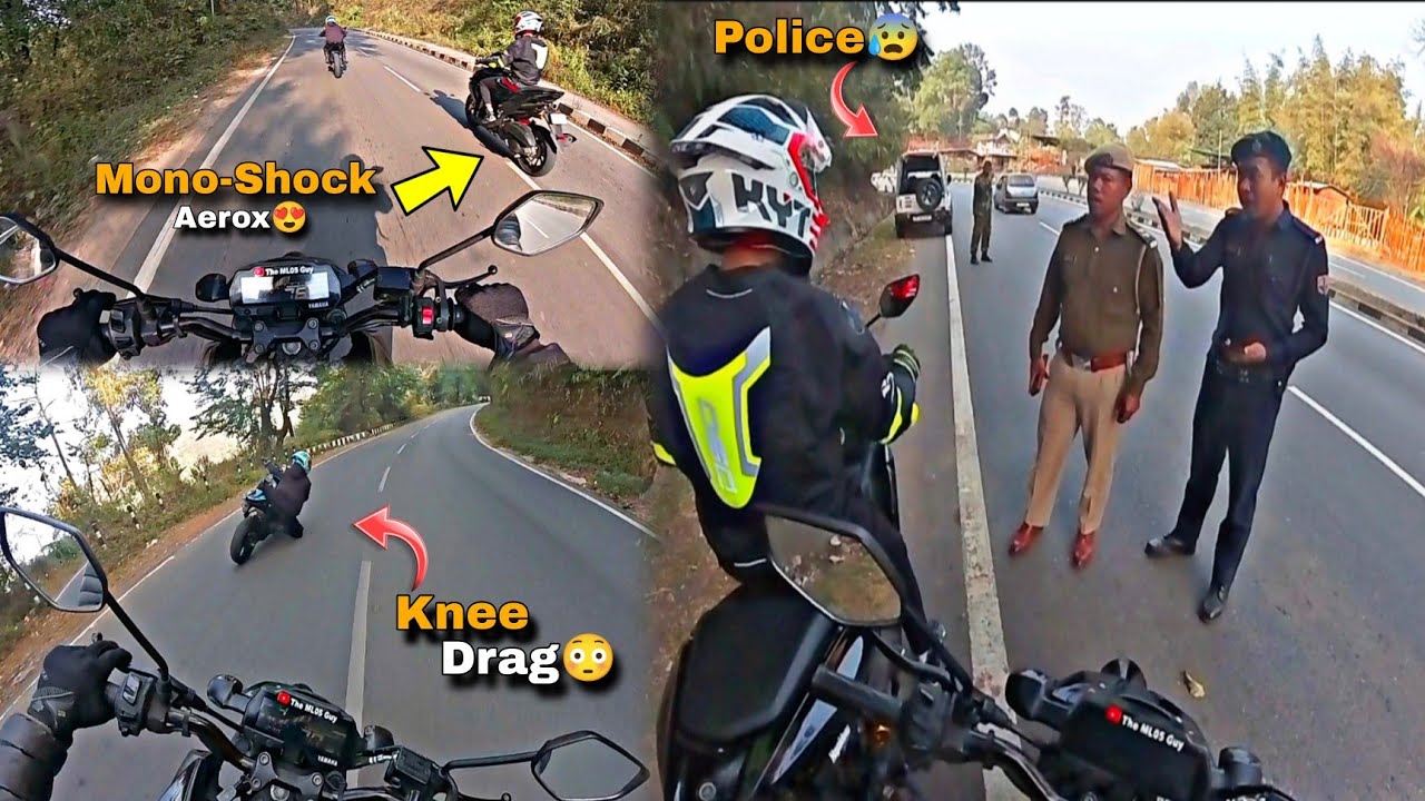 Ride On Shillong Street's😍 | Caught By Police😰 @ml05guy 