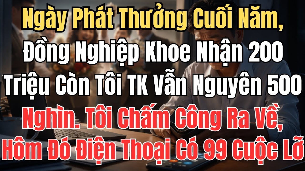 Ngày Phát Thưởng Cuối Năm, Đồng Nghiệp Khoe Nhận 200 Triệu Còn Tôi TK Vẫn Nguyên 500 Nghìn. Tôi Chấm