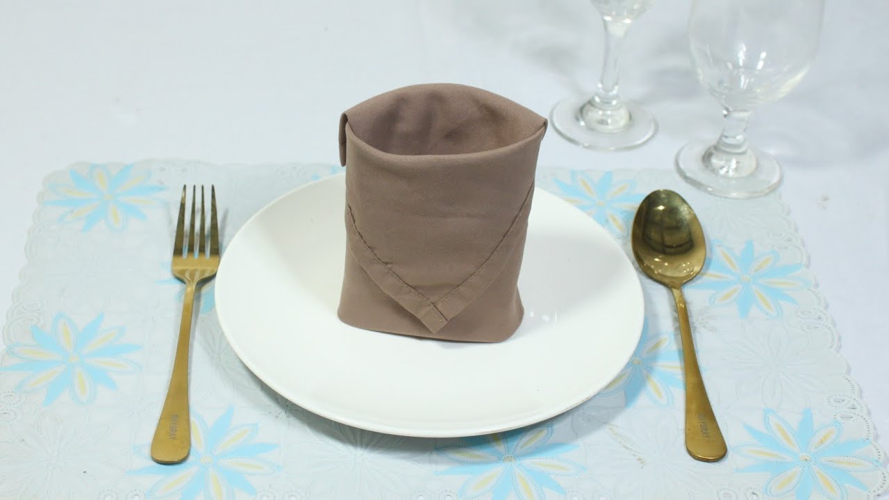 HOW? CUP TABLE NAPKIN FOLDING #DESIGN