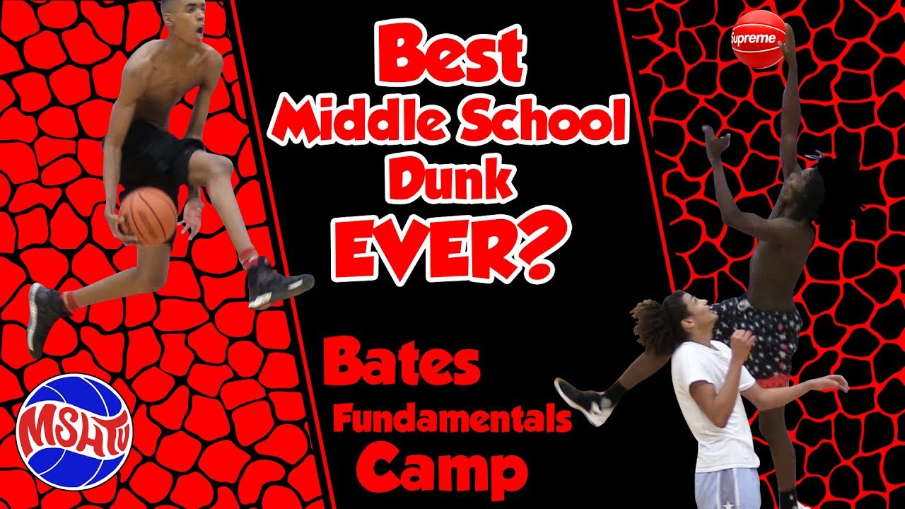 BEST MIDDLE SCHOOL DUNK EVER?  Emoni Bates & Javaughn Hannah go off at Bates Fundamentals Camp