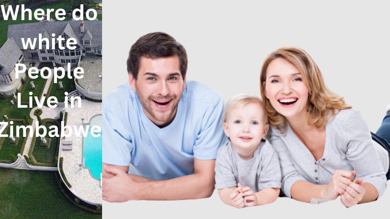Where do most White people stay in Zimbabwe?