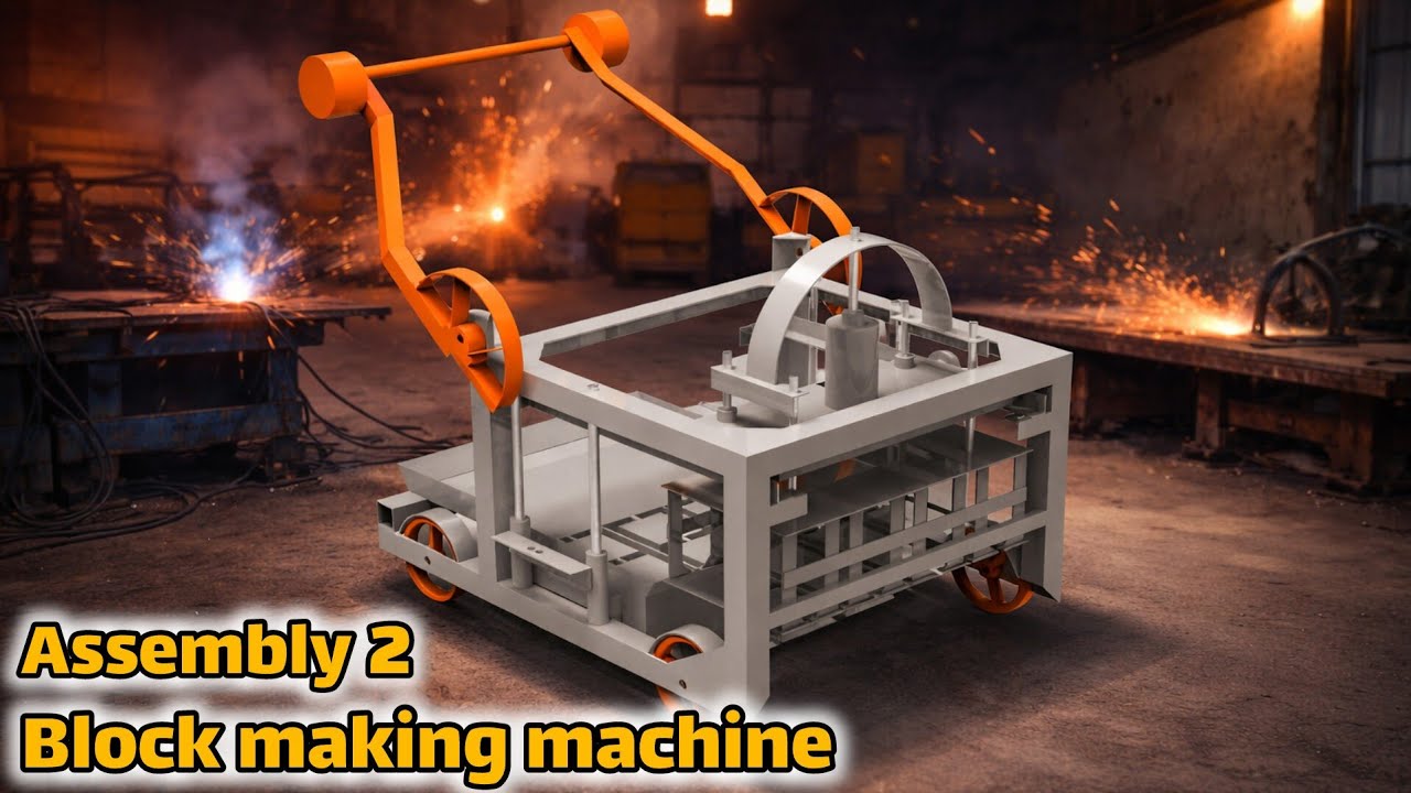 SolidWorks Tutorial | Assembly – 2 | Concrete Block Making Machine