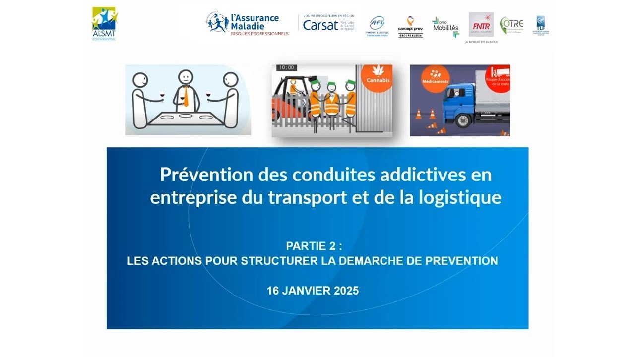 Conduites addictives dans le transport 2/2 : Les actions pour structurer la démarche de prévention