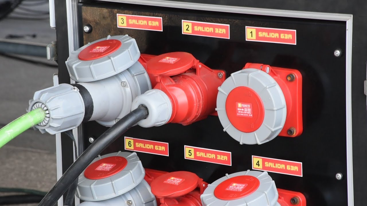 GRUPO ELECTR&Oacute;GENO EN ESPECT&Aacute;CULOS - CENTRO DE CARGA, TOMA DE TIERRA, CONECTORES CETAC y POWERLOCK