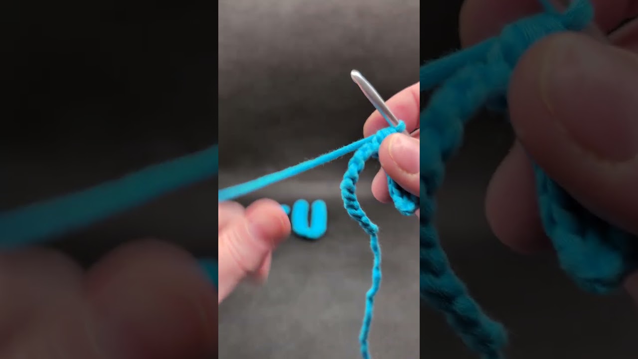 Crochet applique tutorial letter U