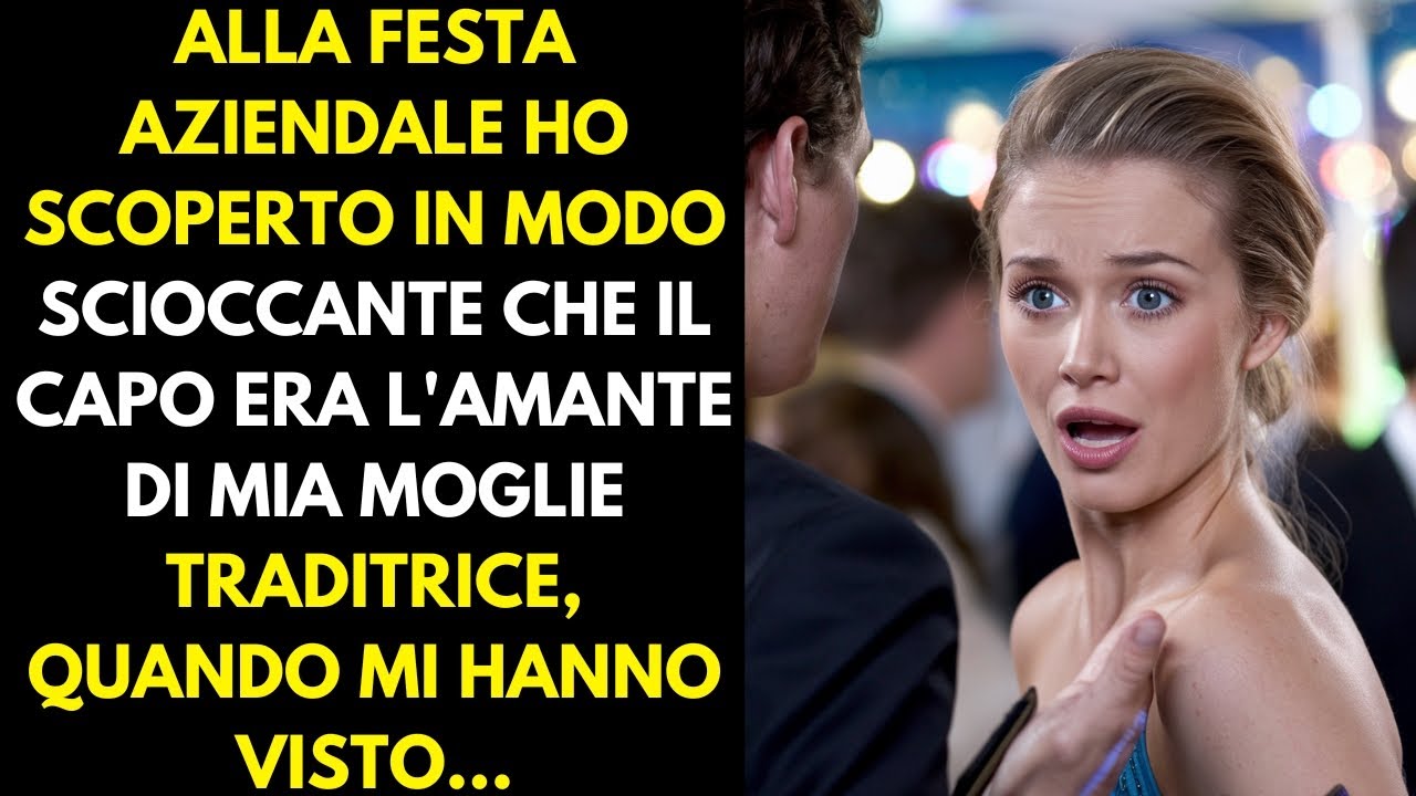 Alla festa aziendale ho scoperto che il capo era l'amante di mia moglie traditrice, quando mi hanno.