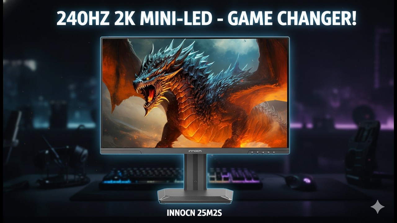 INNOCN 25M2S 240Hz QHD Mini-LED Monitor Review — HDMI 2.1 Gaming Power!