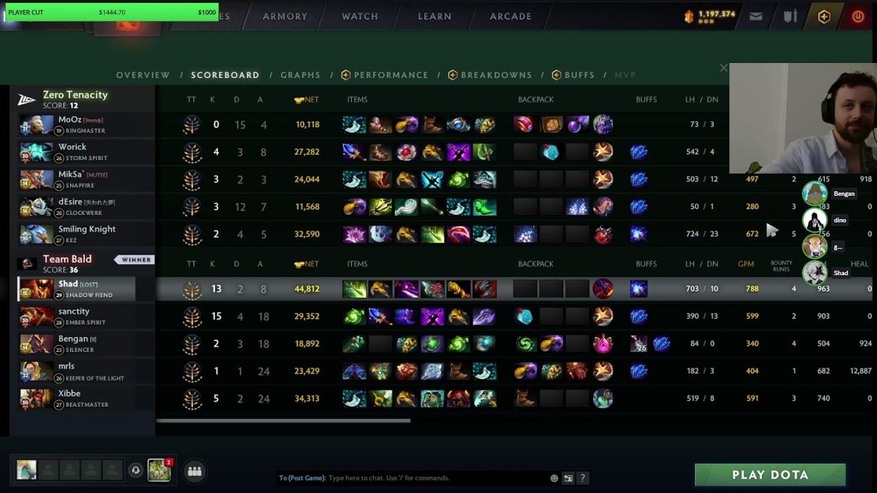 TEAM BALD TI QUALIFIER RUN - !roster !delay