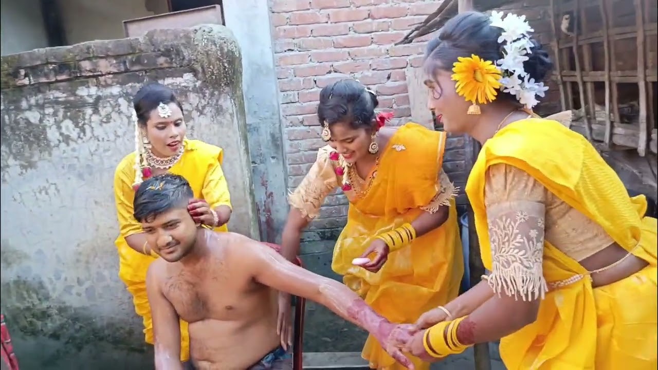 বিয়ে বাড়ির গায়ে হলুদের গোসল#virallvideo#trindingvideo,#videoshort#video2026