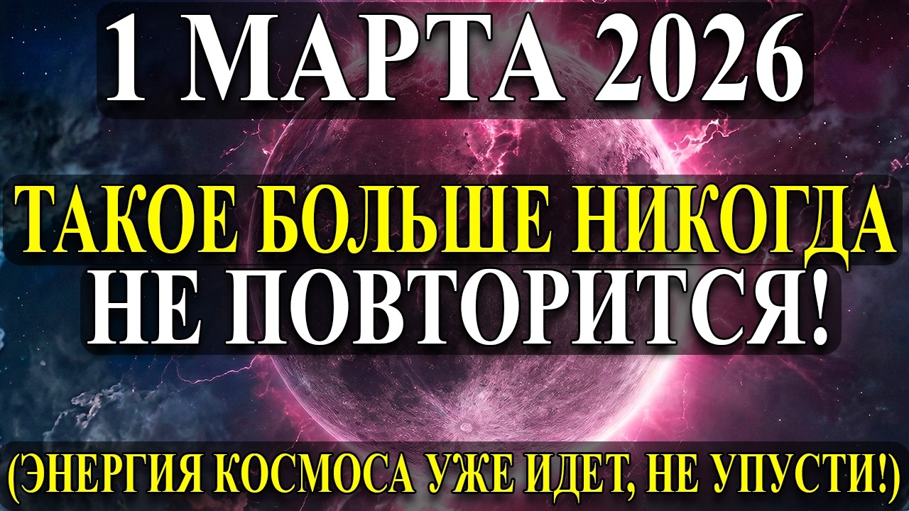 ВЫ УПУСТИЛИ ЭТО , Послушайте это Немедленно! 1 Марта