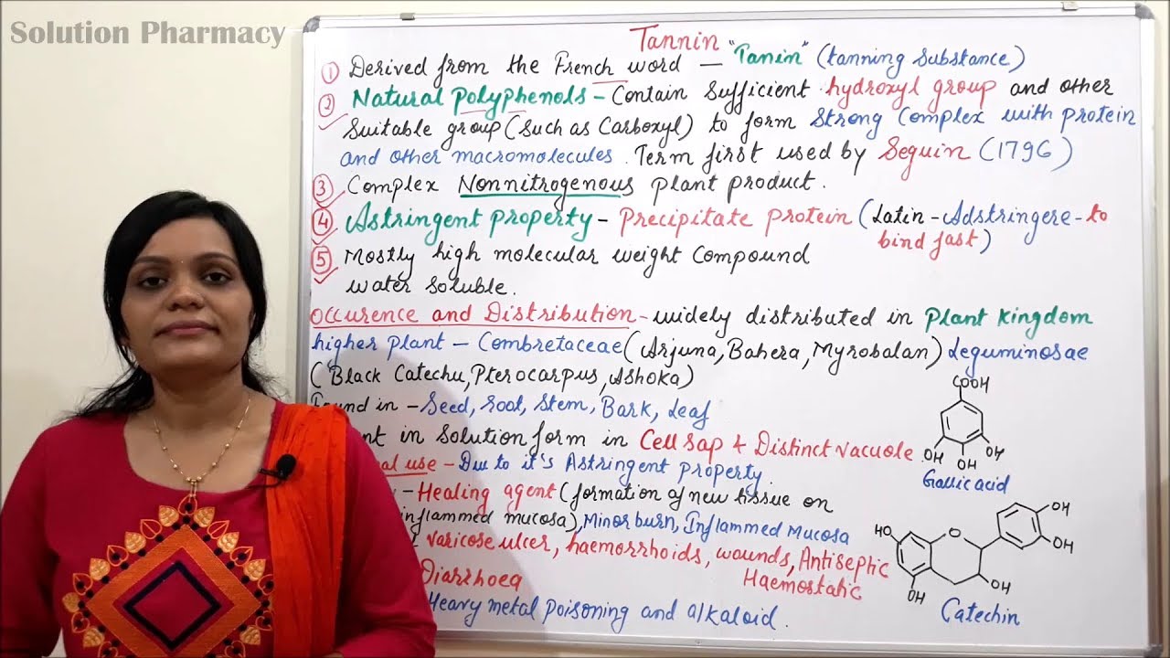 Class (56) = Tannin (Part 01) | Introduction of Tannin (Definition, Occurence and Distribution)