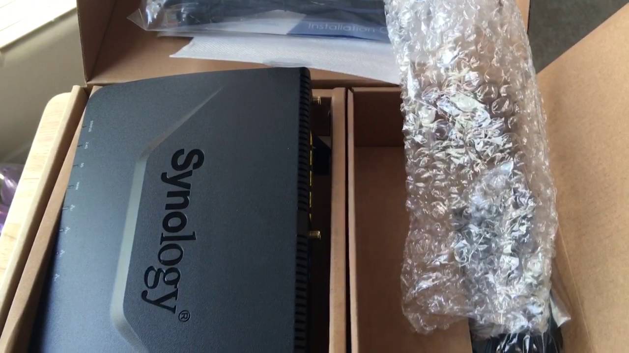 Synology RT1900ac 802.12ac WiFi Wireless Router Unboxing 7-25-16