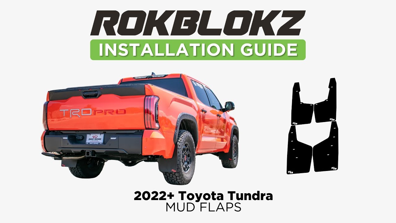 2022+ Toyota Tundra: Installing ROKBLOKZ Mud Flaps