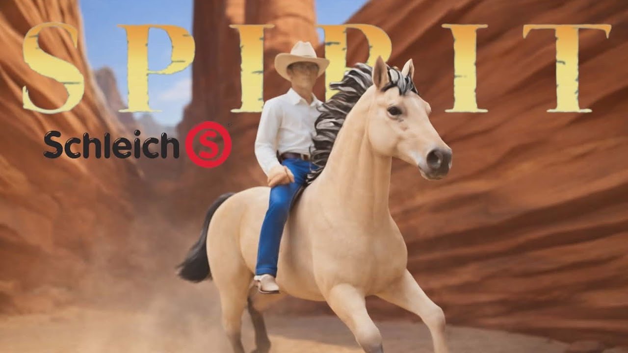 Schleich - Film Spirit partie 10 - version française : La scène du Canyon !