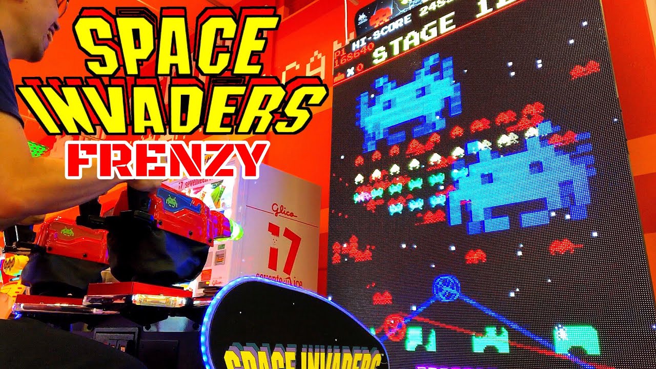 スペースインベーダー アーケードゲームやってみた！ ナムコ SPACE INVADERS FRENZY arcade game namco