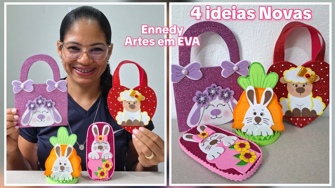 Pouca gente sabe! Faço isso com sobras de Eva e vendo tudo💲4 ideias para Páscoa 