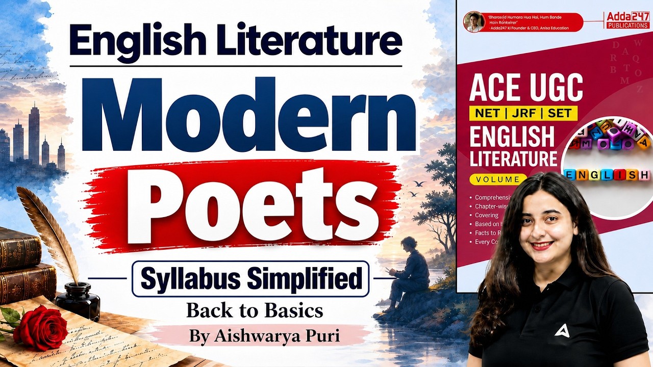 UGC NET English Literature | UGC NET English Modern Poets | Complete UGC NET English Preparation