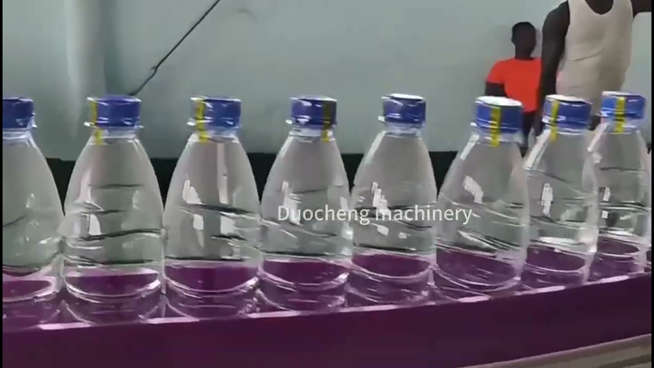 Customer factory video: 15,000 bottles per hour bottled water production line#fillingmachine