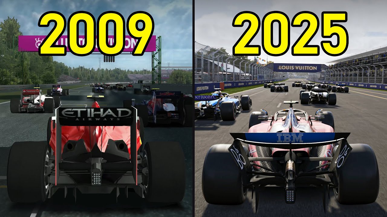 Evolution of Codemasters' F1 Games (2009 - 2025)