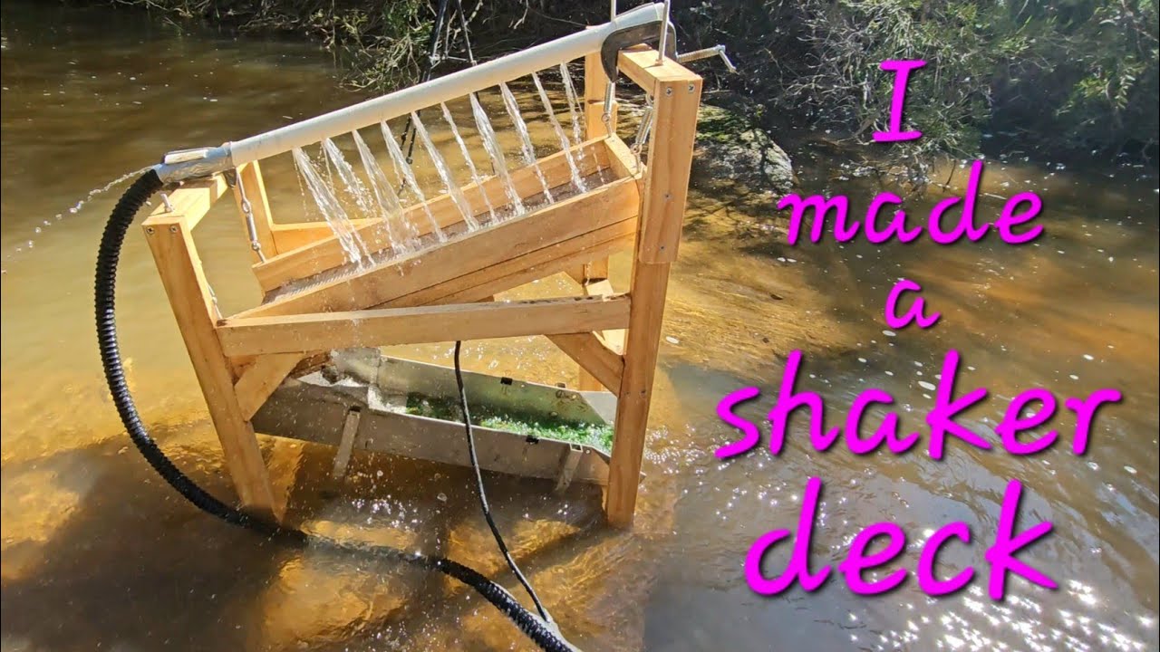 Testing out my home built shaker deck. Will it catch GOLD?