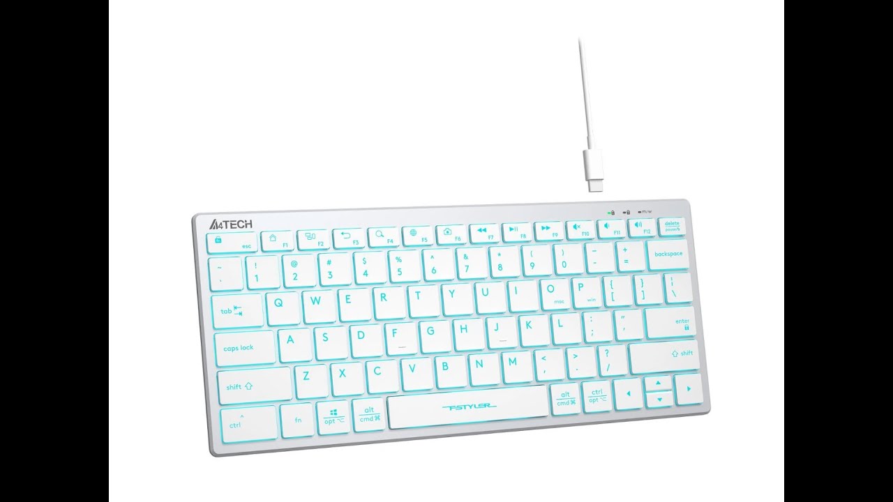 Клавиатура проводная A4Tech FX61 WHITE