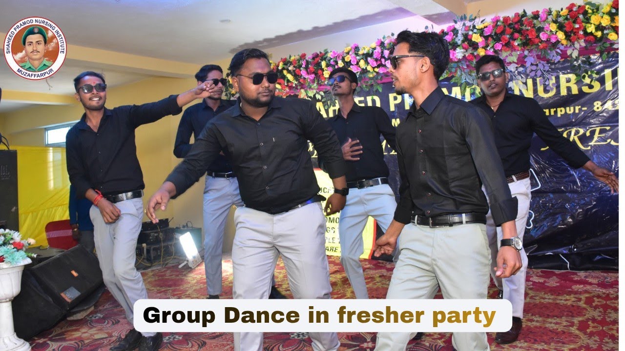 Shaheed pramod nursing institute Muzaffarpur students preform a group dance 