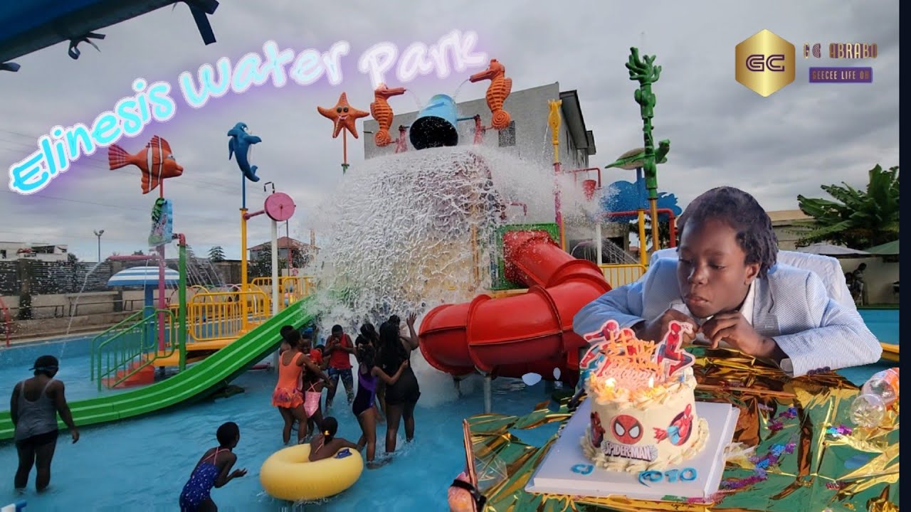 This kids Place🇬🇭 is amazing to host parties and have fun| Elinesis Water Park| son's 10th Birthday|