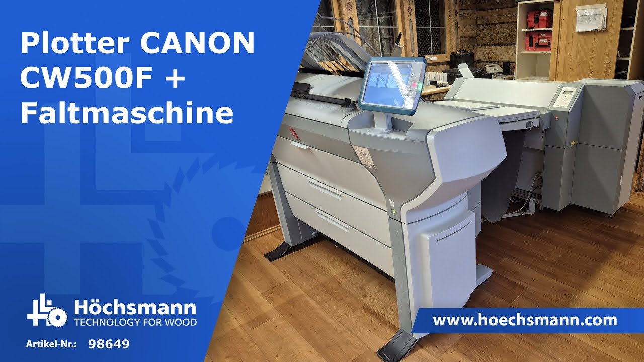 Plotter CANON CW500F + Faltmaschine (Höchsmann Klipphausen)