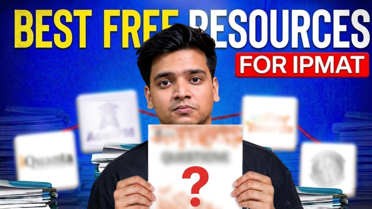 Best FREE Resources for IPMAT 2027 (Stop Wasting Time)