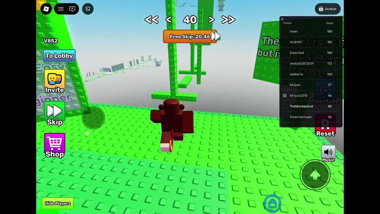 Being the obby god