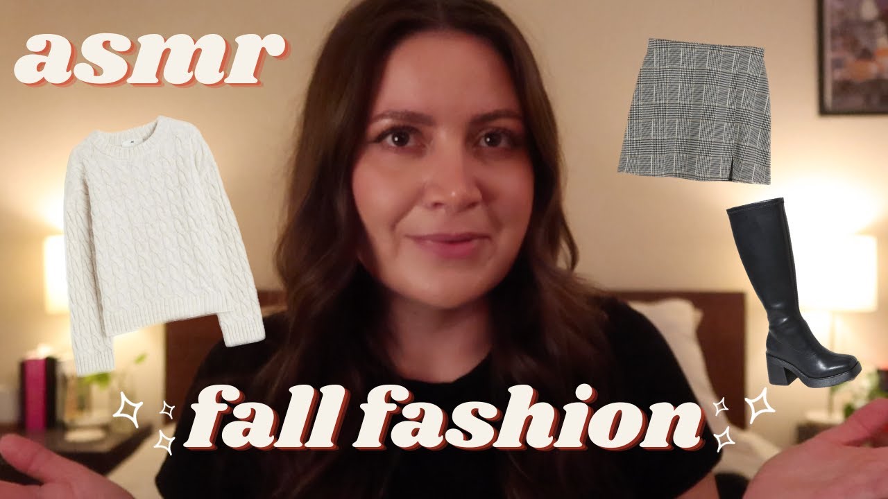 ASMR Fall Fashion Haul 🍂🌙 Soft-Spoken 🌙  Fabric Sounds, Gentle Tapping, and Crinkles