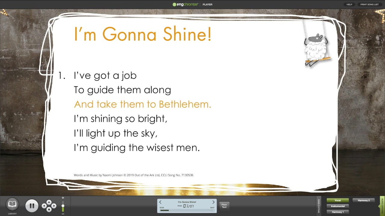 I'm Gonna Shine! Song Compilation by Out of the Ark Music (Words on Screen™ Lyric Video)