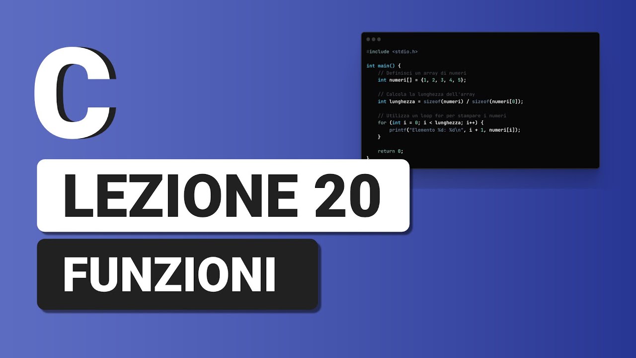 Funzioni - C Tutorial Italiano 20